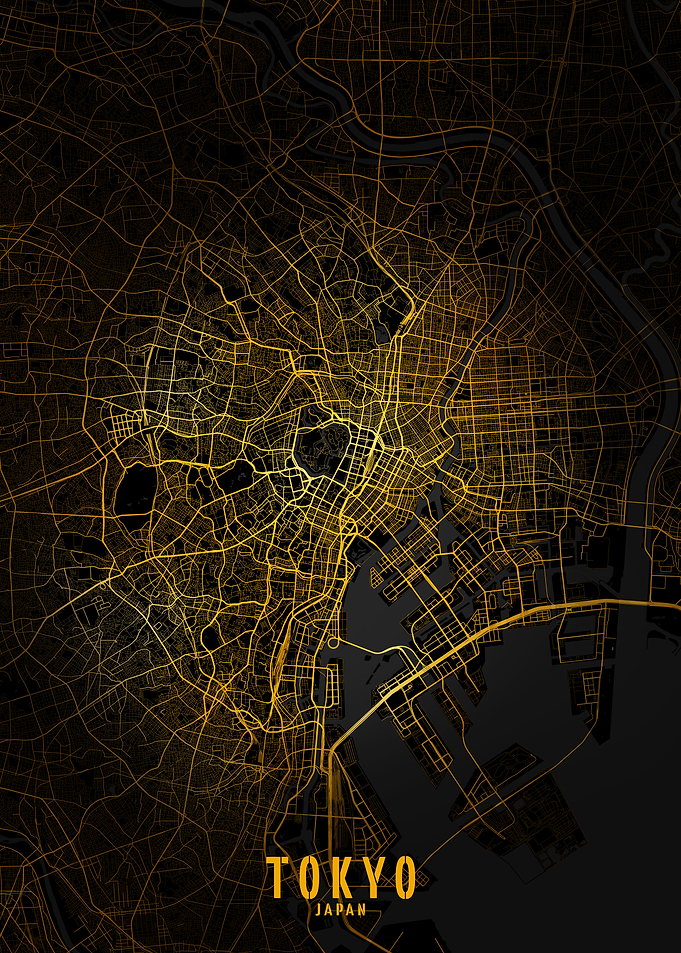 Tokyo Golden City Map