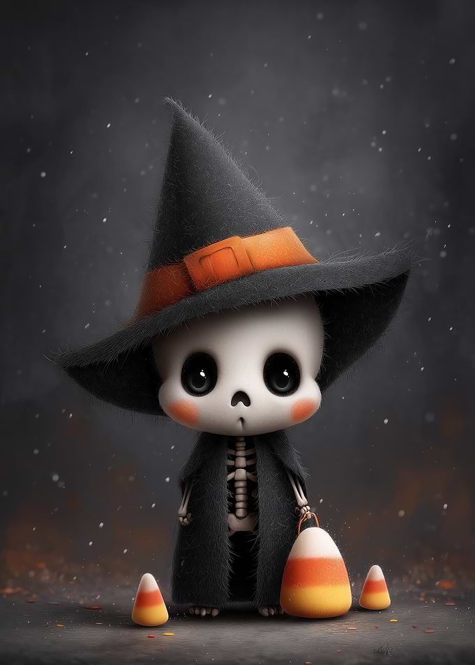 Cute Halloween Skeleton