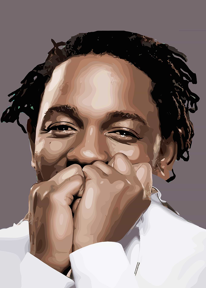Kendrick Lamar Portrait Digital Art Illustration