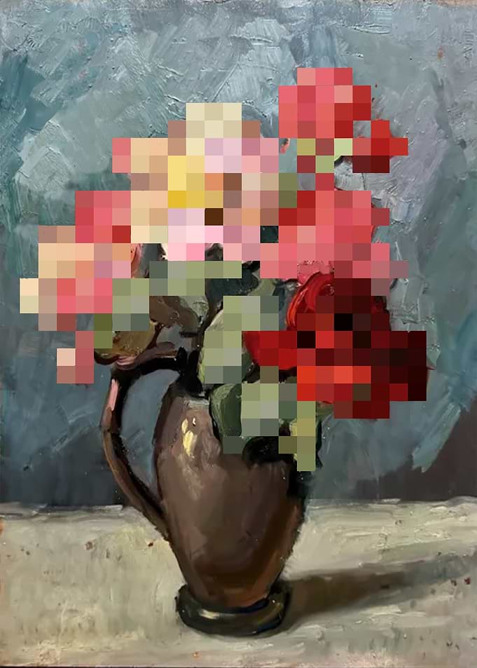 pixel flower