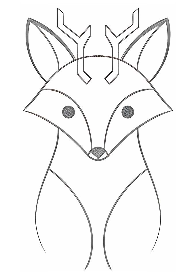 Geometric Deer Illustration