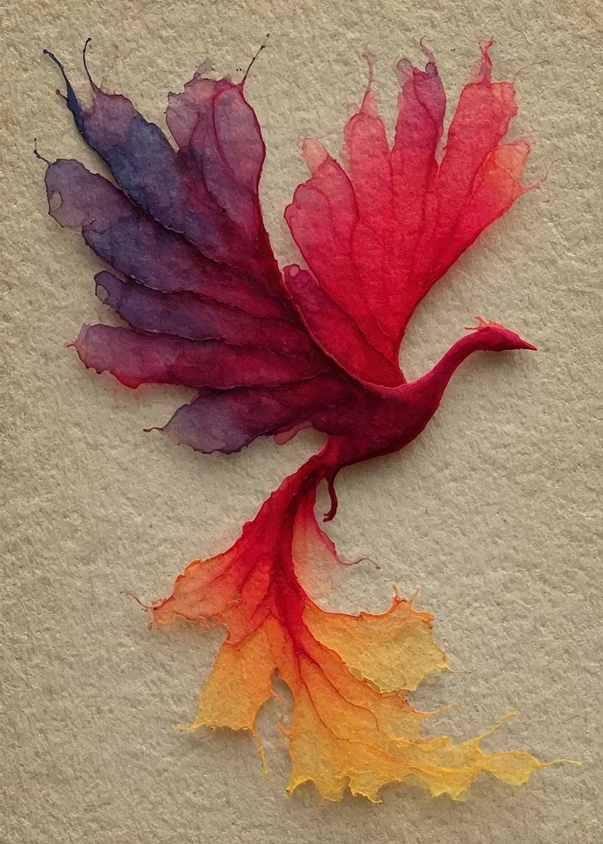 Colorful Phoenix Art
