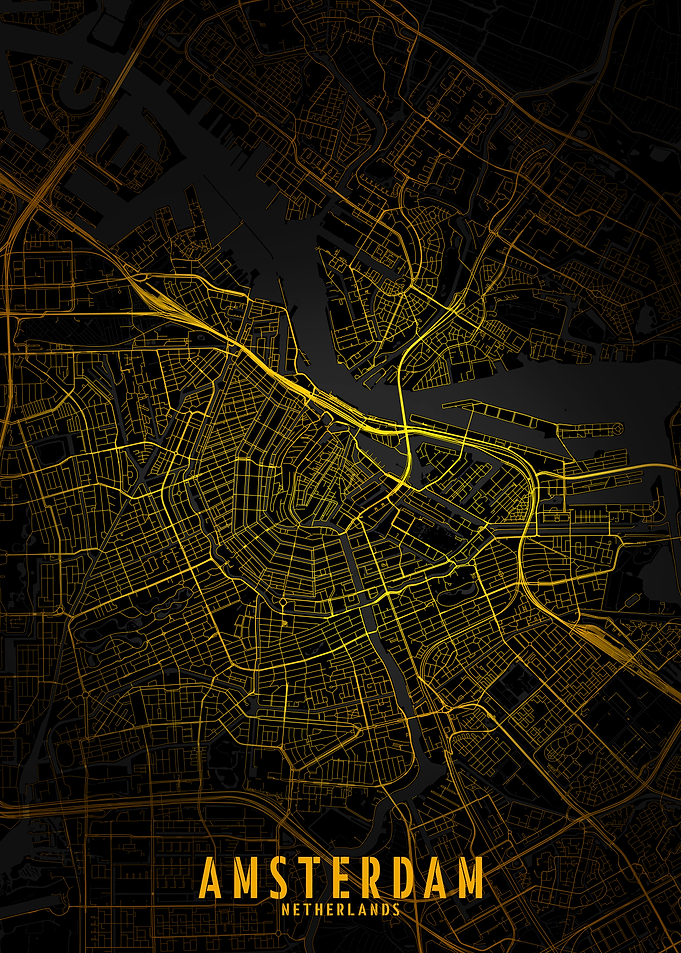 Amsterdam Golden City Map