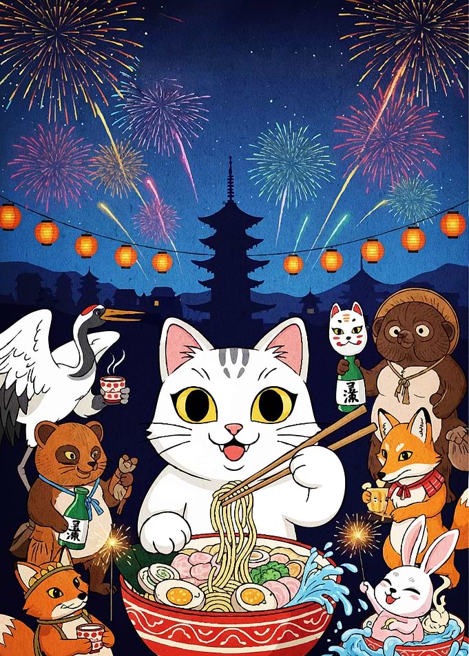 Japanese Festival Animals