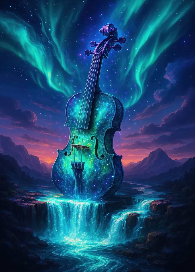 Celestial Violin Waterfall Landscape