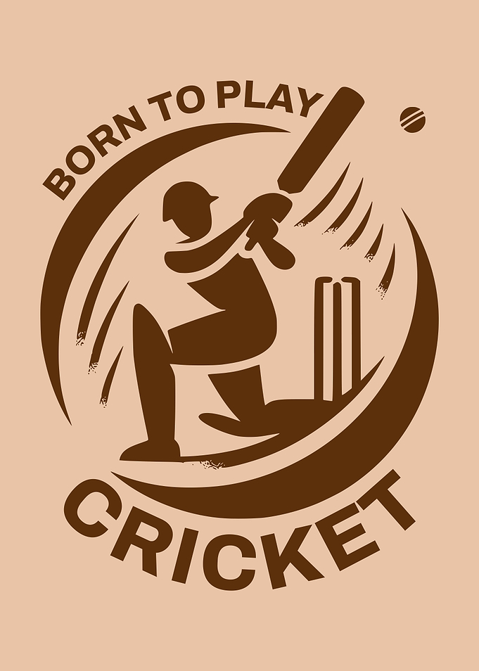 Born To Play Cricket Cricketer Cricket Lover