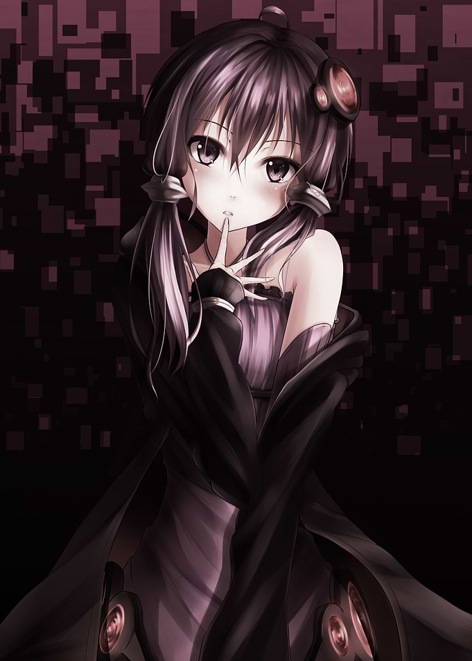 Girl Shushing in Dark Setting