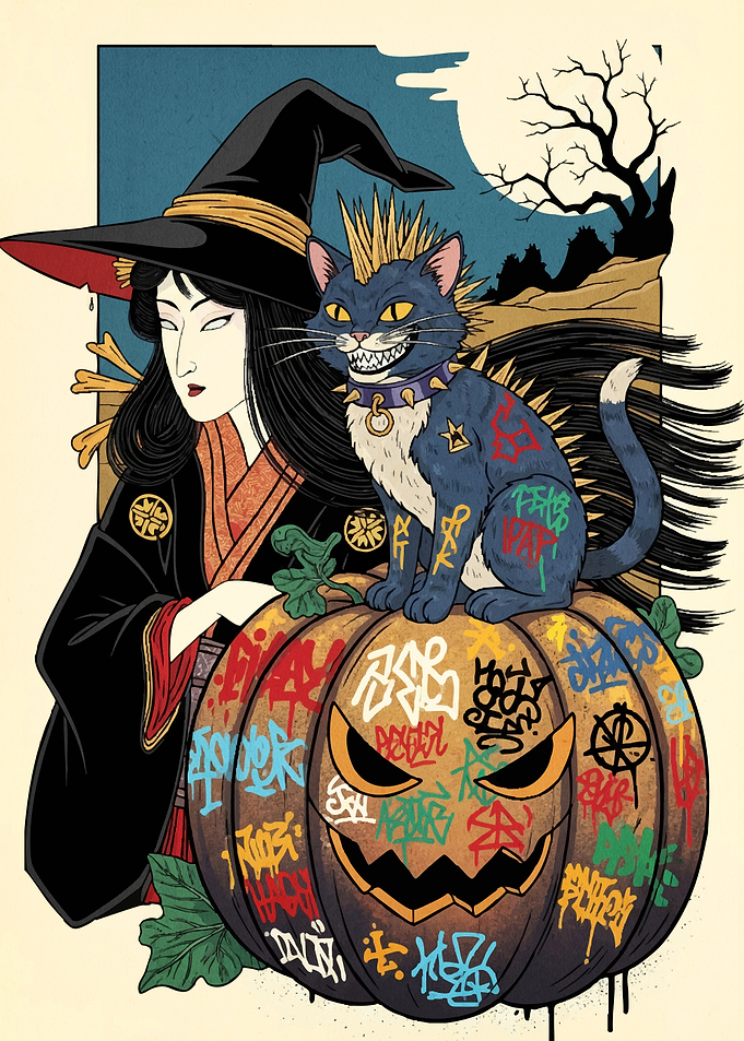 Ukiyo-e Halloween Punk