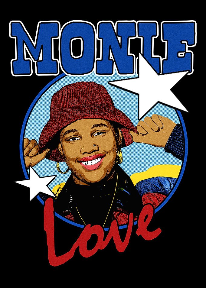 Monie Love Retro Poster