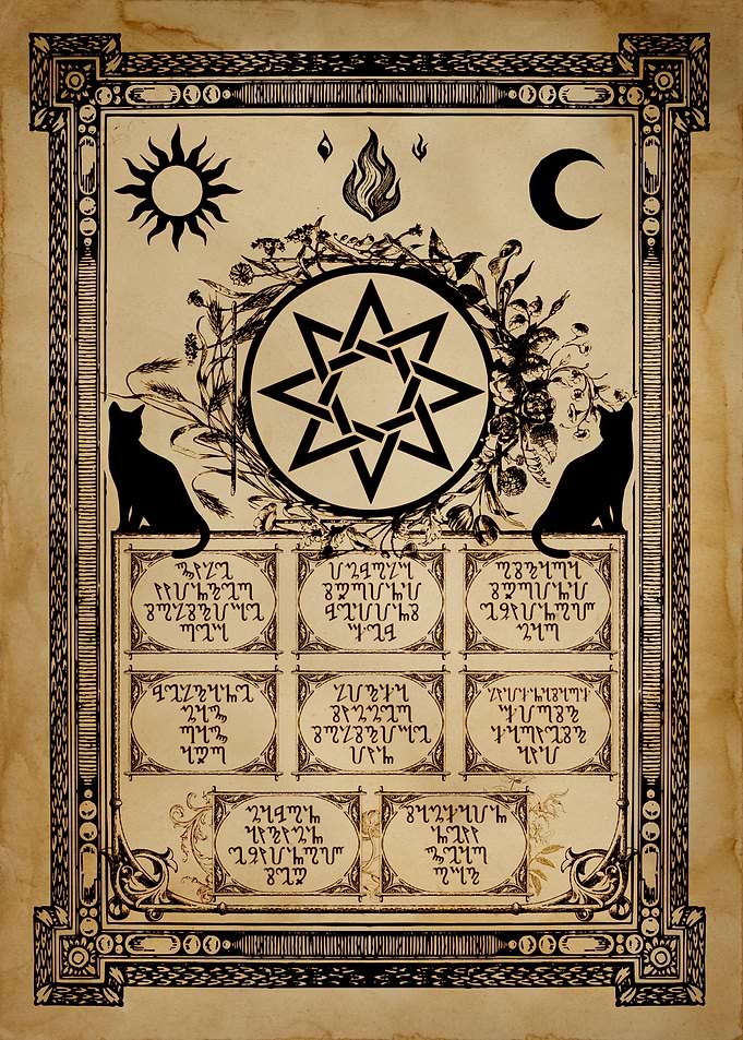Witch calendar - Wheel of the Year