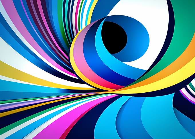 Swirling Spectrum Vortex with Converging Curves and Central Aperture
