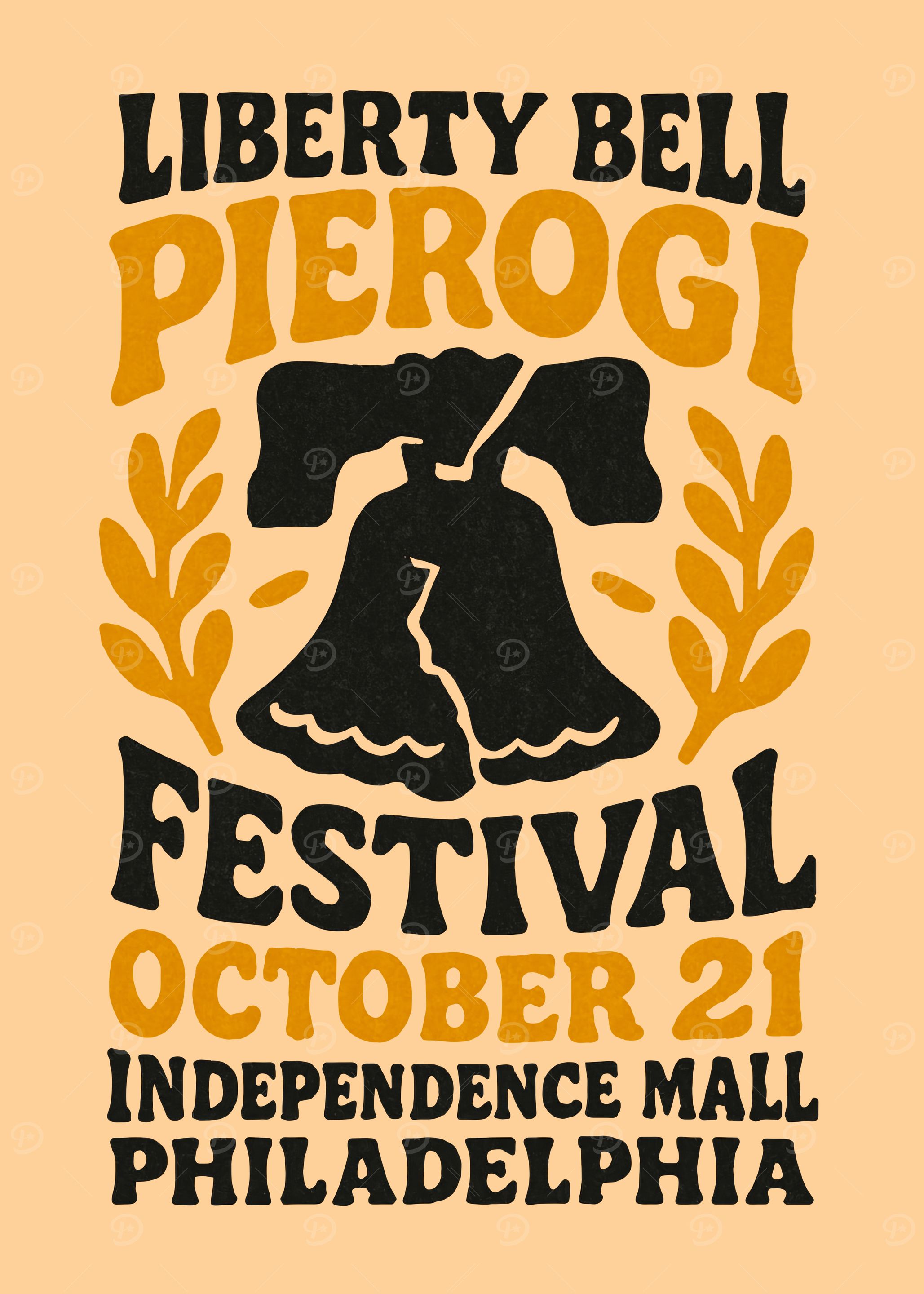Liberty Bell Pierogi Festival Poster