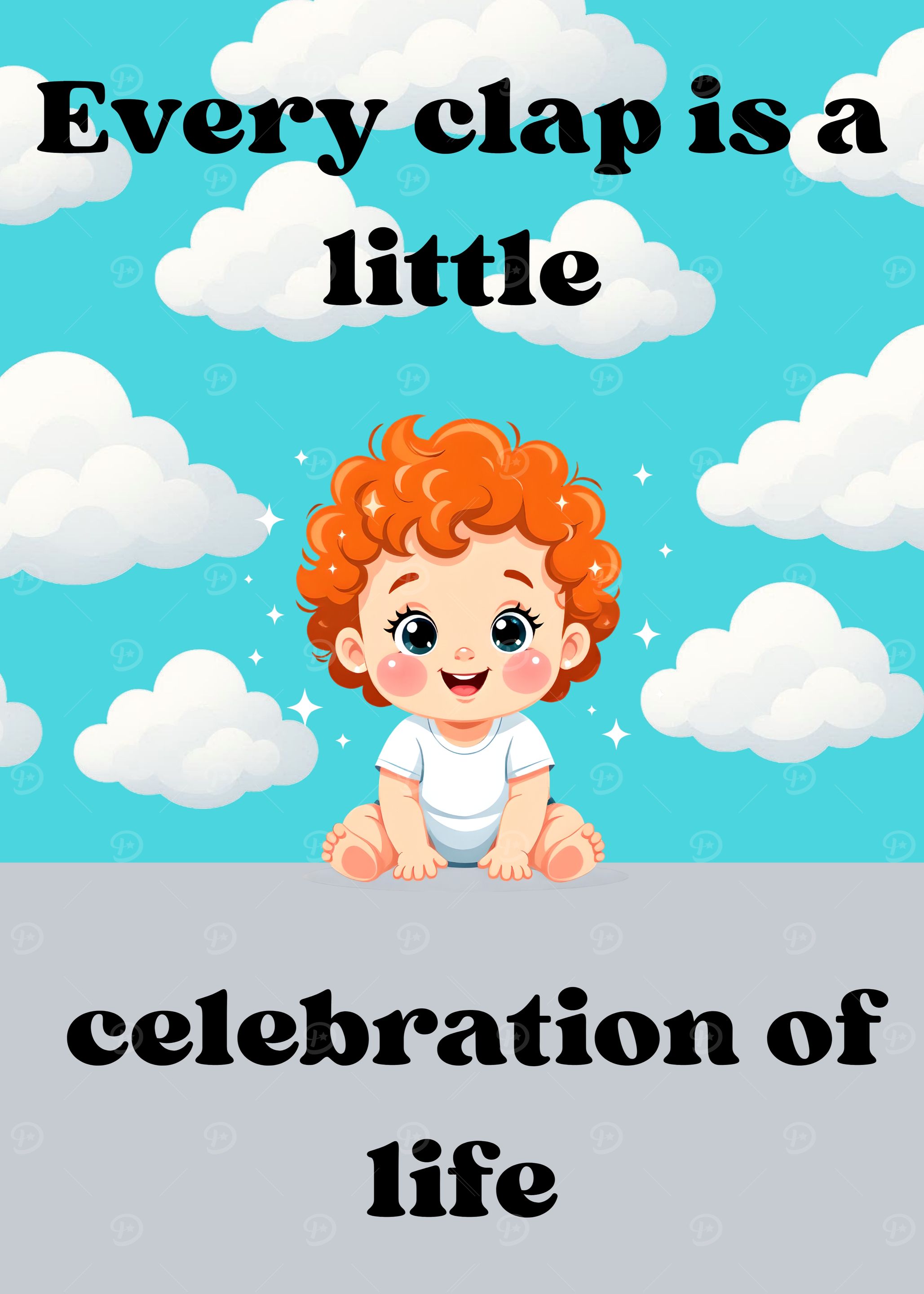 Celebration of Life Baby Cartoon