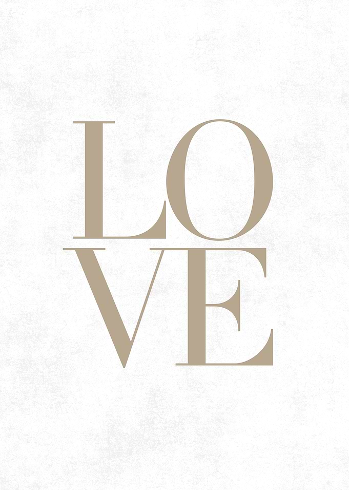 Love Typography Art