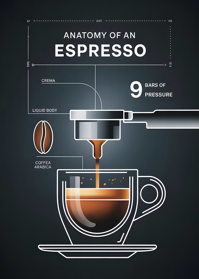 Anatomy of an Espresso Illustration