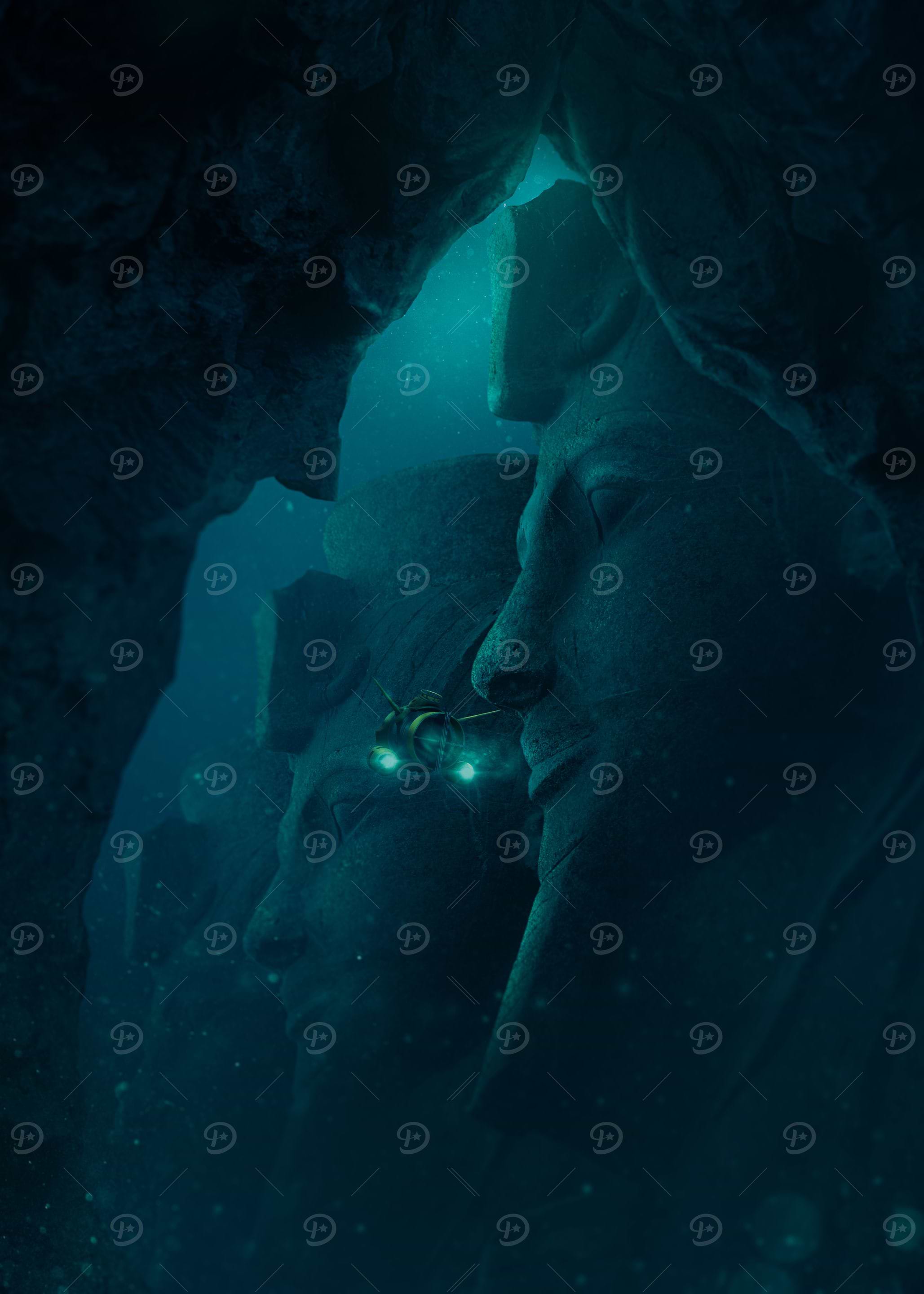 Underwater Exploration of Ancient Statues