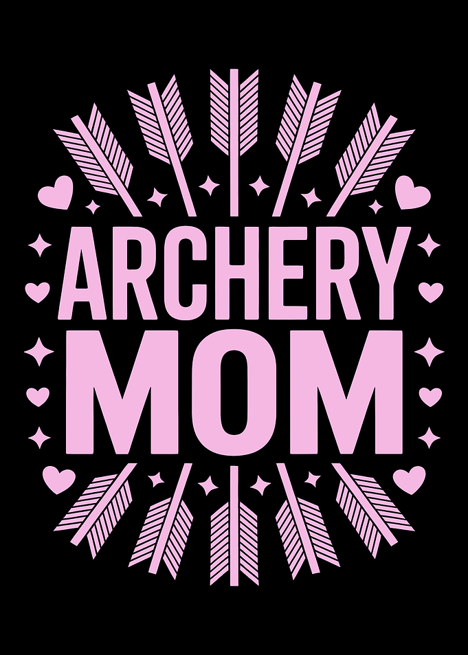 Archery Mom Pink Graphic Design