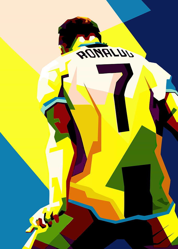 Cristiano Ronaldo Pop Art Illustration