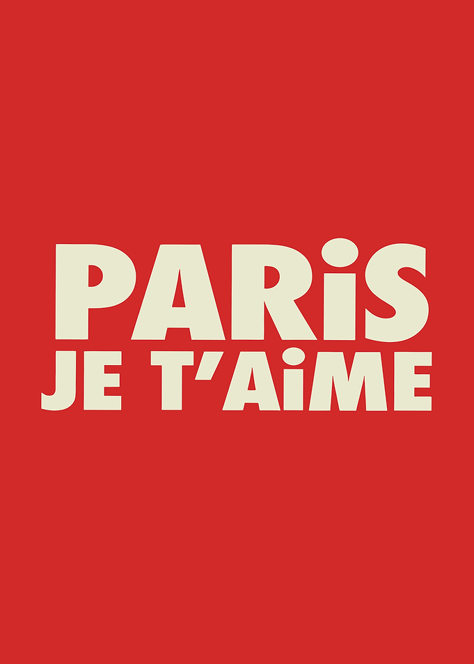 Paris Je T'aime Text Art