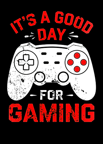 It's a good day for gaming. Grunge Distressed Design for Gamers