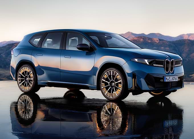 Blue BMW iX1 Electric Car