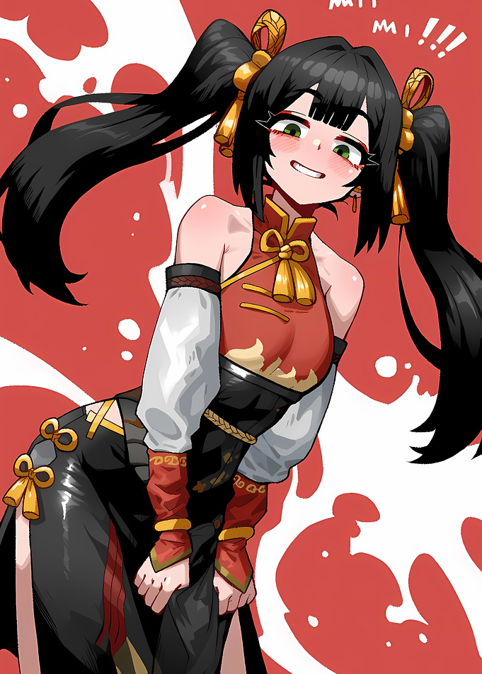 Anime Girl in Traditional Dress