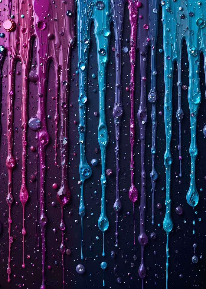 Dripping Paint Abstract Art