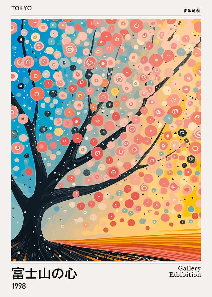 Tokyo Cherry Blossom Gallery Exhibition Poster