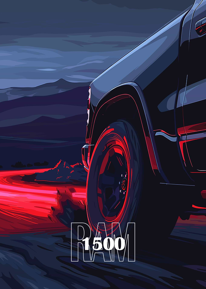 Ram 1500 Truck Illustration