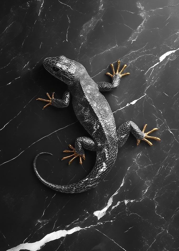 Lizard on Marble