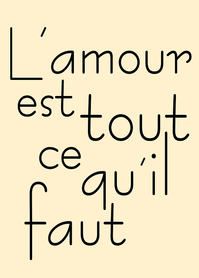 L'amour est tout ce qu'il faut