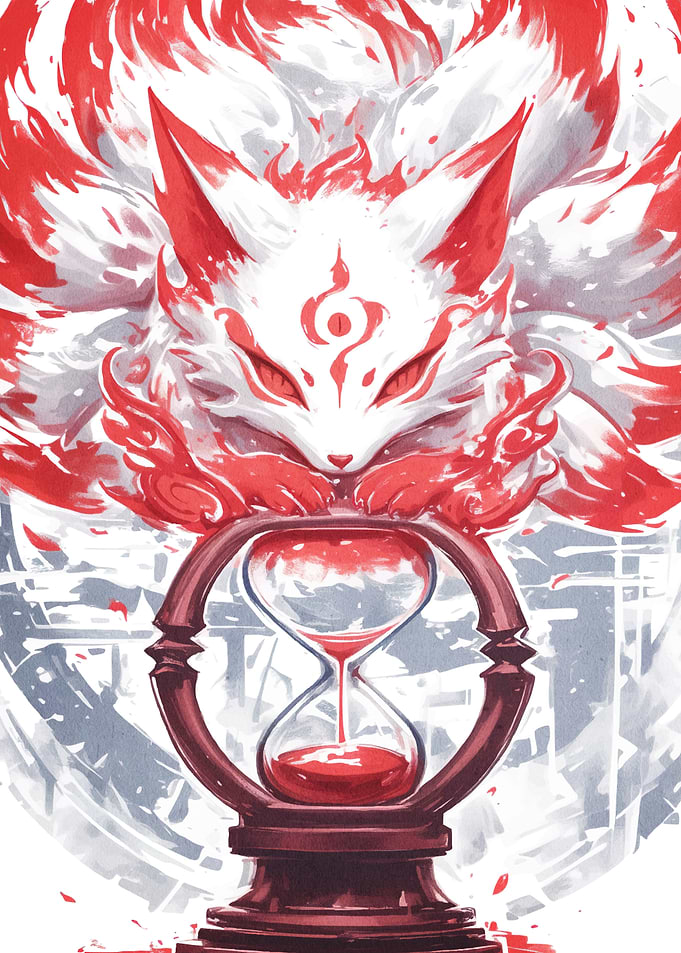 Nine-tailed Fox Hourglass