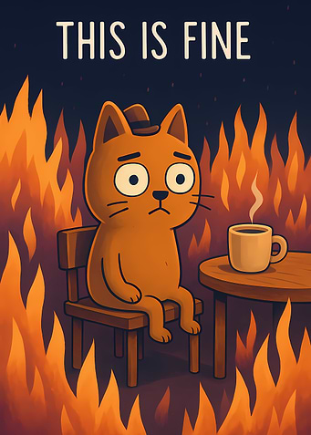 This is Fine Meme Cat