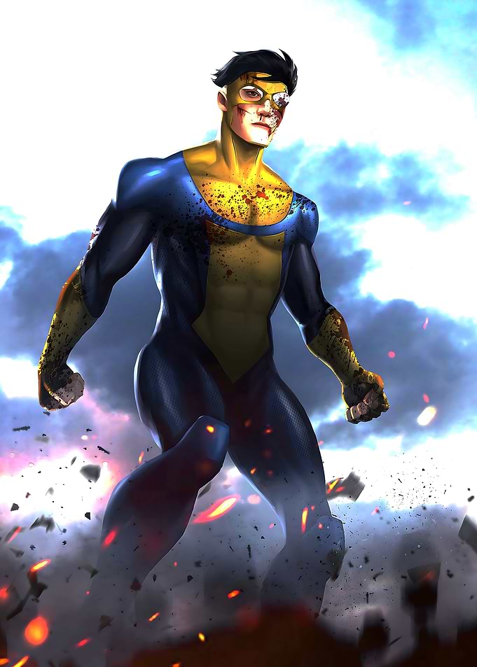 Invincible Superhero in Action