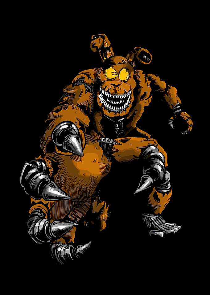 Nightmare Animatronic Character Illustration