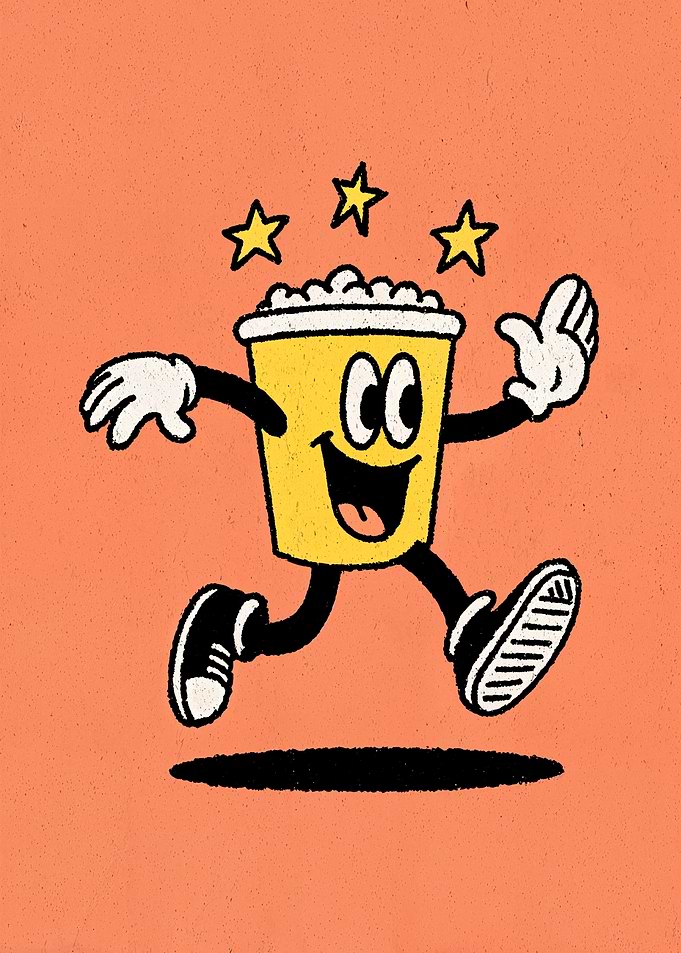 Cartoon Popcorn