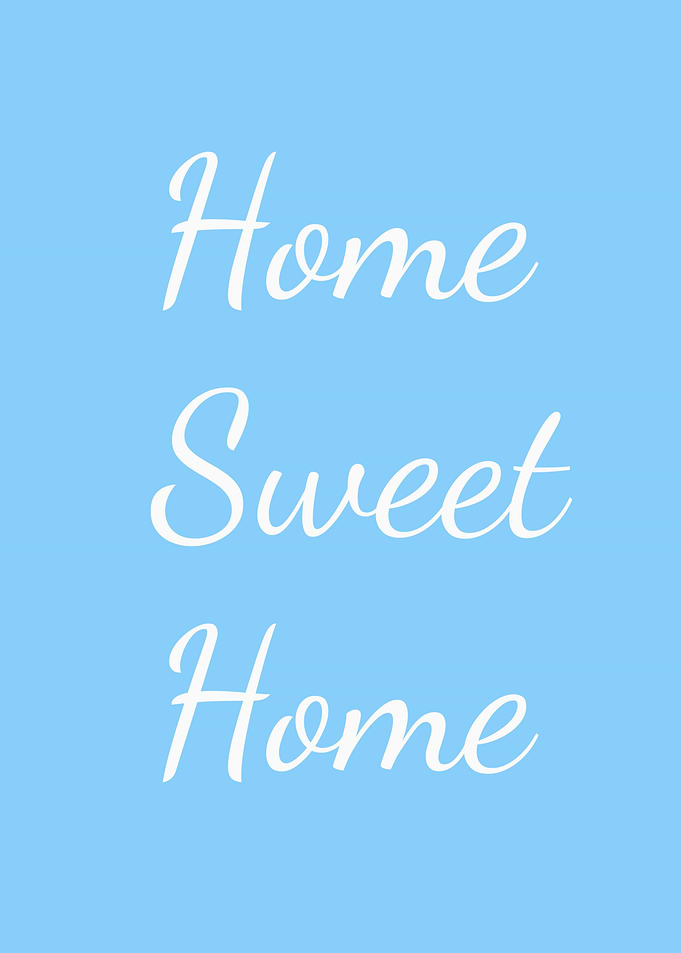 Home Sweet Home Text Art
