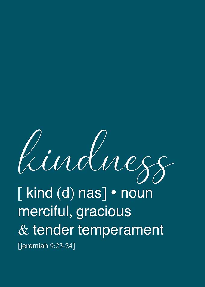 Kindness Definition Art Print