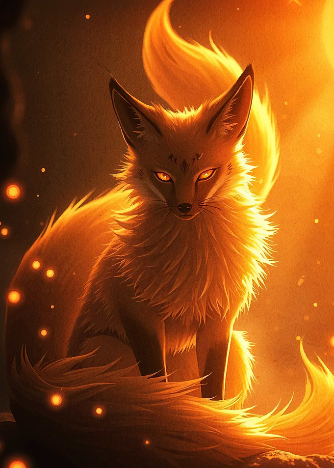 Glowing Fox Portrait