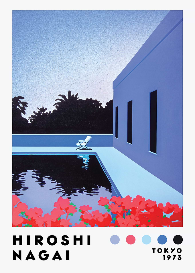Hiroshi Nagai Poolside Serenity Art Print