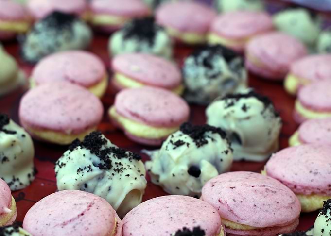 Macarons and Truffles Close-Up