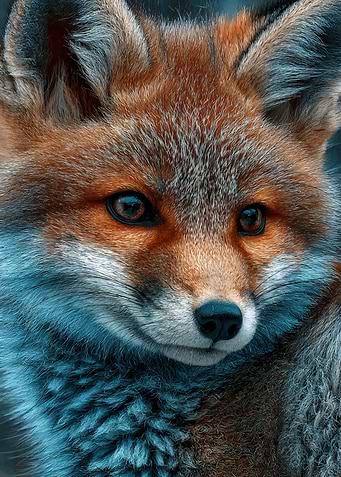 Close-up Portrait of a Red Fox