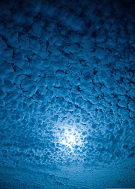 Blue Sky with Clouds and Sun
