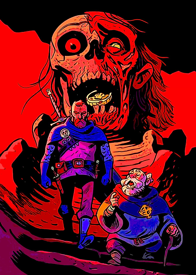 Fantasy Adventure with Giant Skull