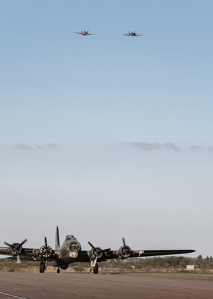 Vintage Aircrafts in Flight and on Ground