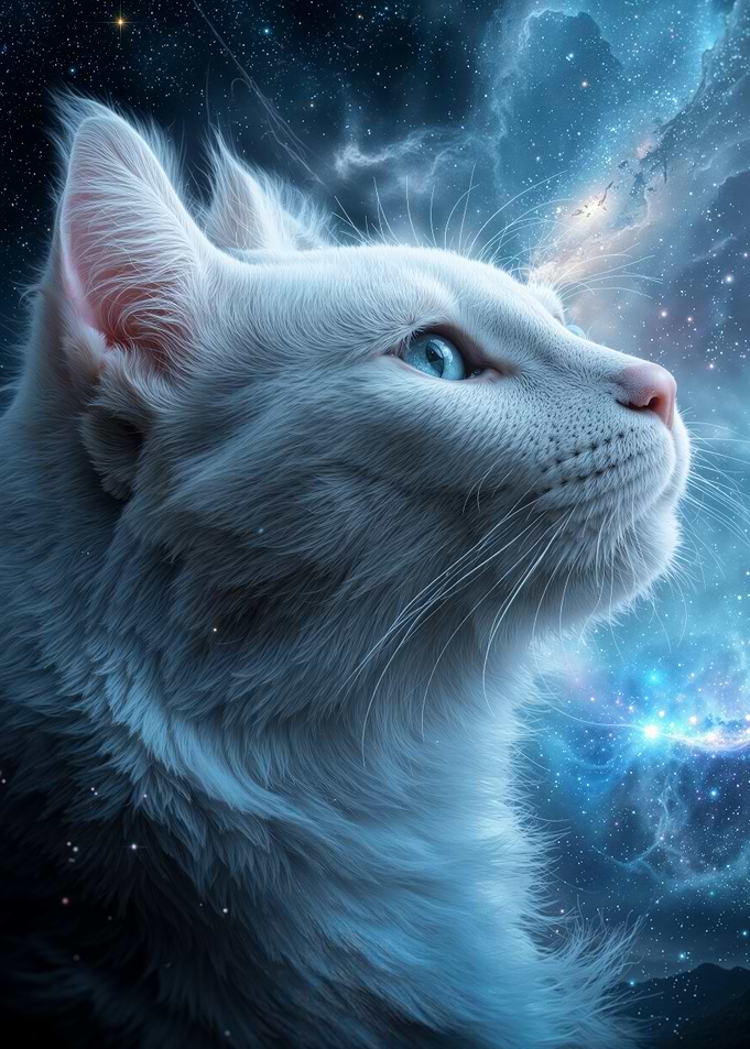 Celestial Cat Portrait