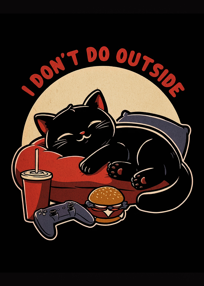 Lazy Cat Gamer