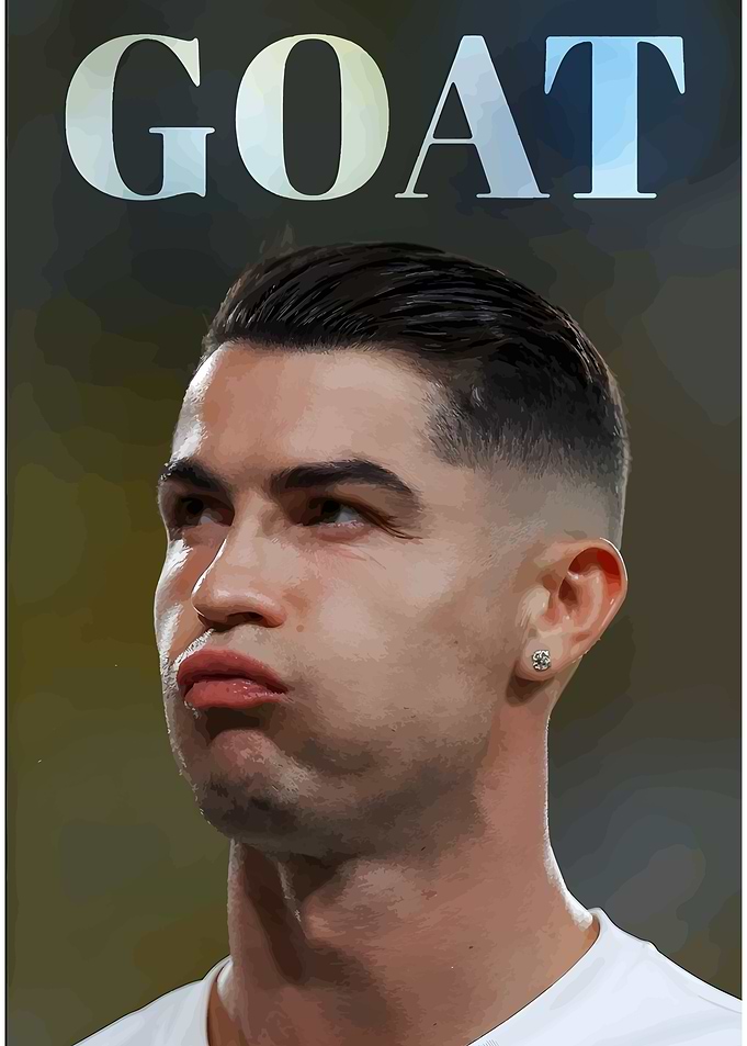 Cristiano Ronaldo GOAT Portrait