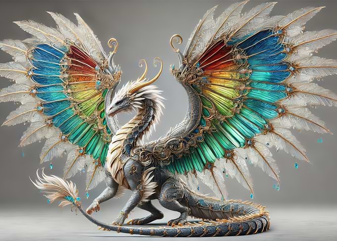 Feathered Winged Dragon