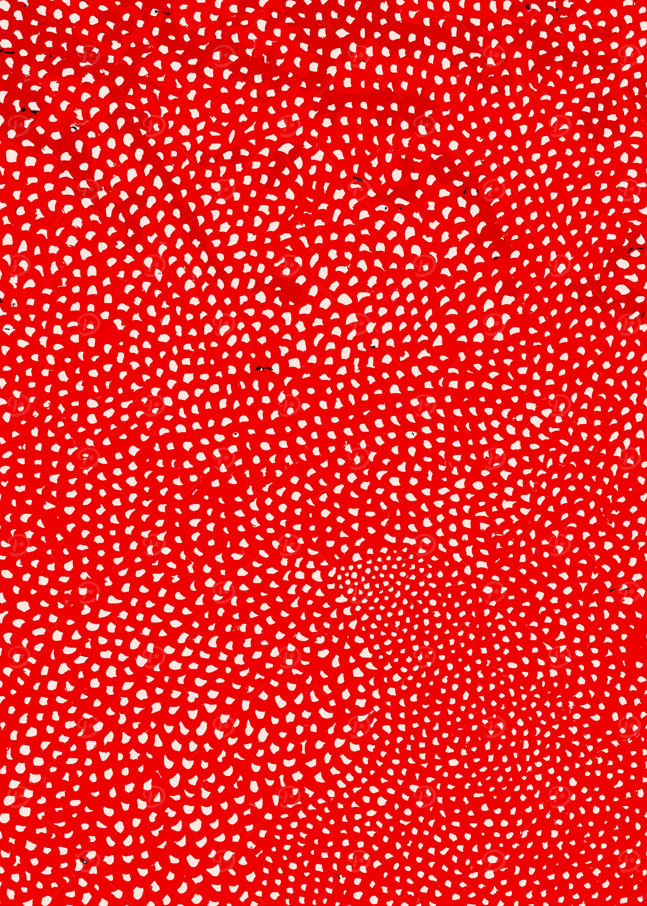 Red and White Dotted Pattern